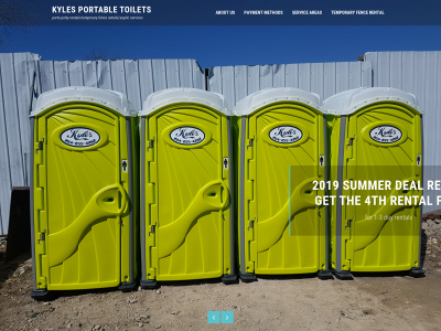 kylesportabletoiletrentals.com snapshot