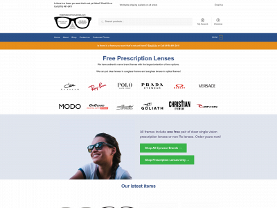 freeprescriptionlenses.com snapshot