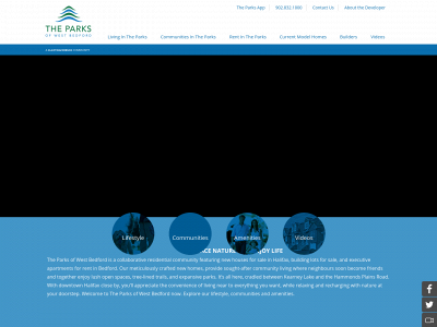 www.theparksofwestbedford.ca snapshot