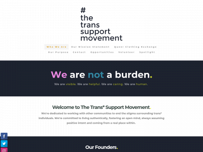 www.thetranssupportmovement.com snapshot