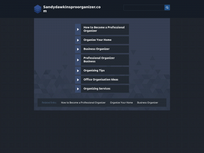 sandydawkinsproorganizer.com snapshot