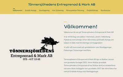 tonnersjohedensentreprenad.se snapshot