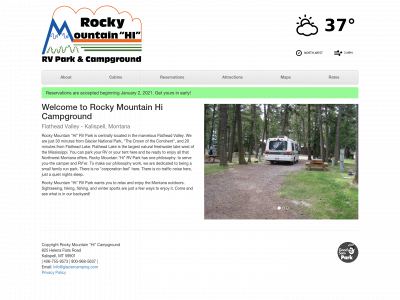 glaciercamping.com snapshot