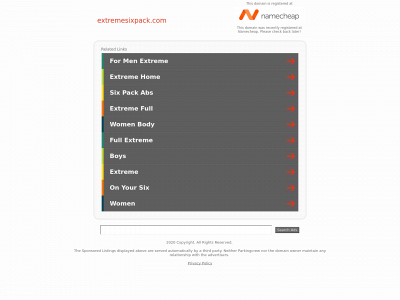 extremesixpack.com snapshot