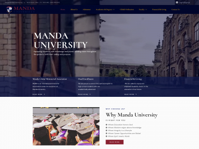 mandauniversity.org snapshot