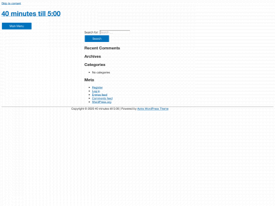 40minutestill5.com snapshot