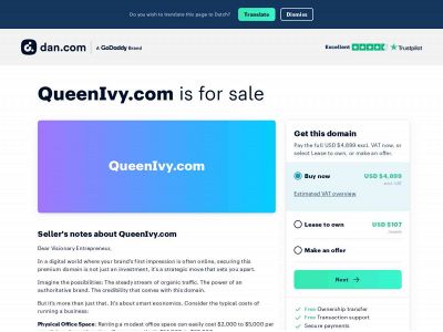 queenivy.com snapshot
