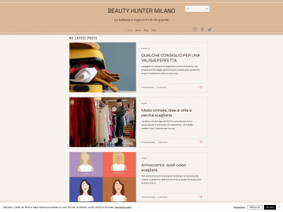 beautyhuntermilano.com snapshot