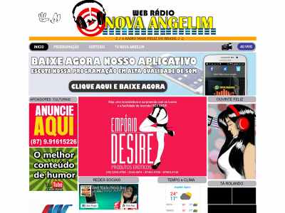 webradionovaangelim.com.br snapshot