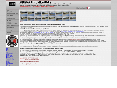 vintagebritishcables.com snapshot