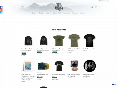nordicmusicmerch.com snapshot