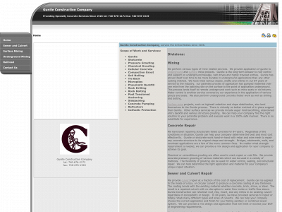guniteconst.com snapshot