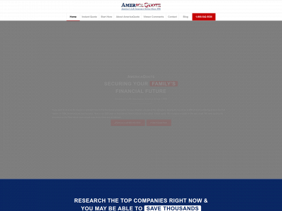 americaquote.com snapshot