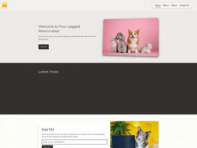fourleggedroommates.com snapshot