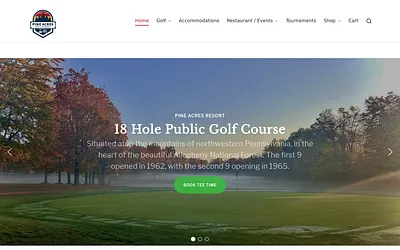 pineacresgolfandrvresort.com snapshot