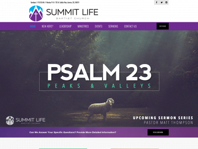 summitlifebaptist.org snapshot