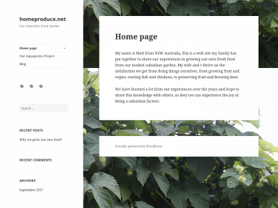 homeproduce.net snapshot