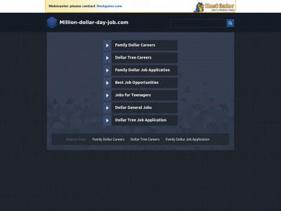 million-dollar-day-job.com snapshot