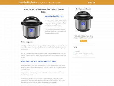 homecookingreview.com snapshot
