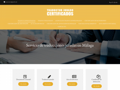 www.traductorjuradoenmalaga.es snapshot