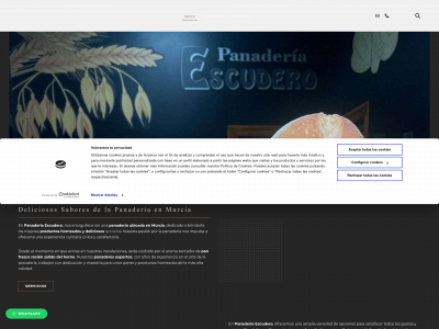 www.panaderiaescudero.es snapshot
