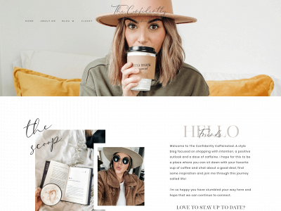 theconfidentlycaffeinated.com snapshot