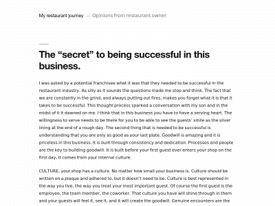 rethinkingrestaurants.com snapshot