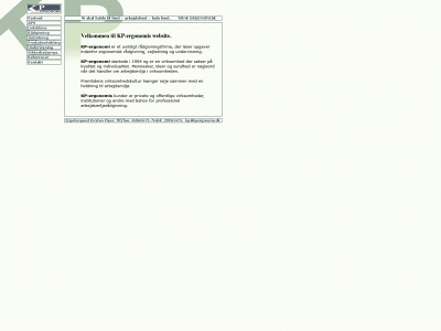 kpergonomi.dk snapshot