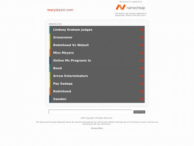 marystavin.com snapshot