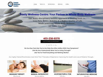 trinitywellnesscentre.com snapshot