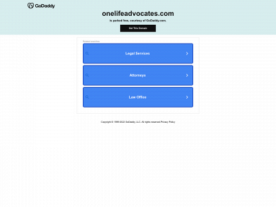 onelifeadvocates.com snapshot