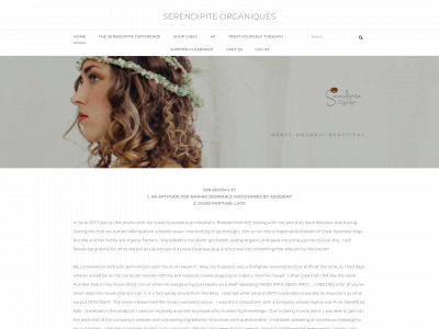 www.serendipiteorganiques.com snapshot