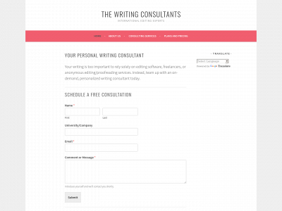mywritingconsultant.com snapshot