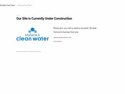 muskokacleanwater.com snapshot