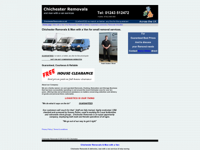 chichesterremovals.co.uk snapshot