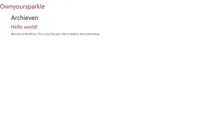 ownyoursparkle.nl snapshot