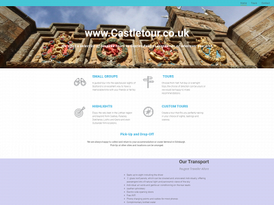 castletour.co.uk snapshot