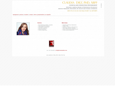 drclaudiadiez.com snapshot