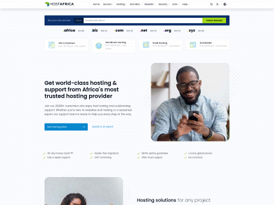 hostafrica.com snapshot