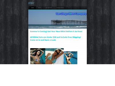 sandiegobikinicompany.com snapshot