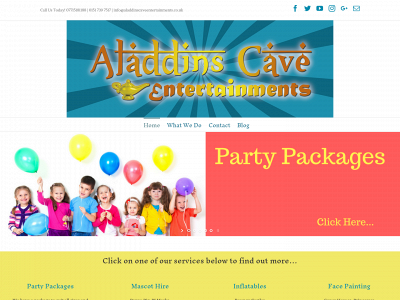 aladdinscaveentertainments.co.uk snapshot