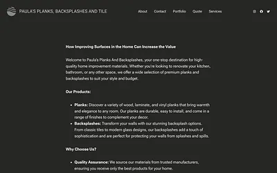 paulasplanks.com snapshot