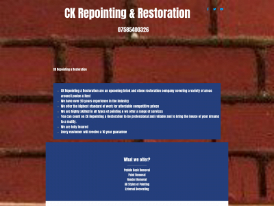 ckrepointingrestoration.uk snapshot