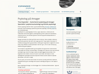 espanderpsykologi.dk snapshot