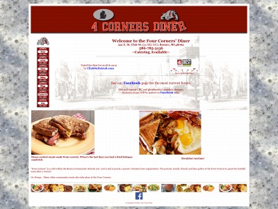 fourcornersdiner.com snapshot
