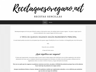 recetaquesovegano.net snapshot