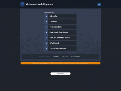 virtuososcheduling.com snapshot