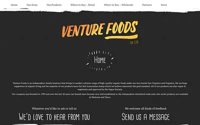 venturefoods.com snapshot