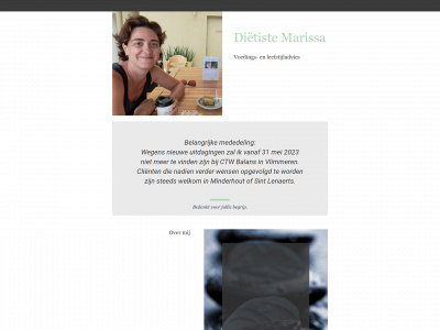 dietistemarissa.be snapshot