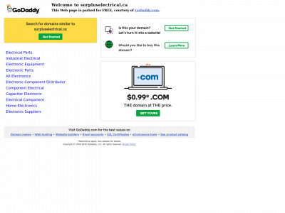 surpluselectrical.ca snapshot